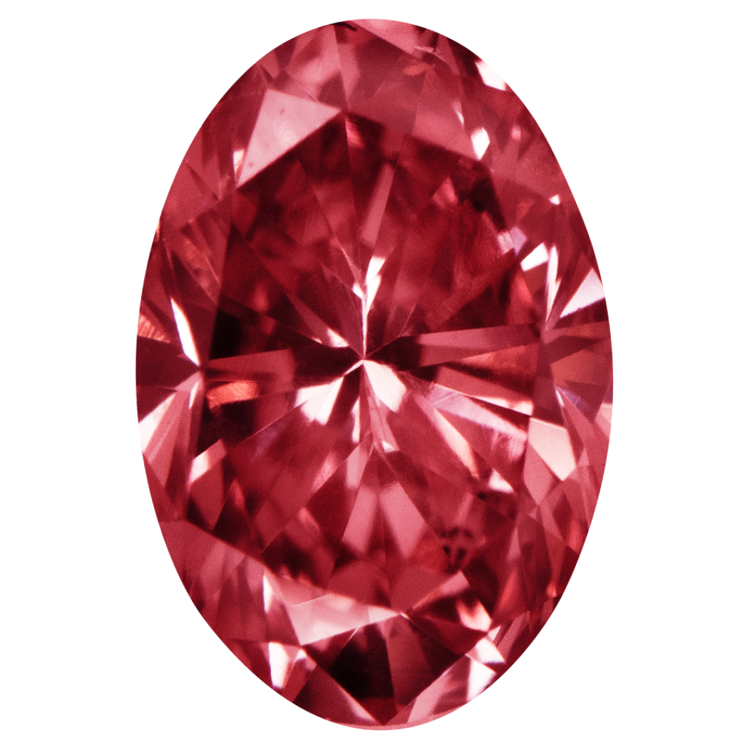 Oval Diamond 2PR SI1 0.46ct - Australian Pink Diamond Trade Centre Pty Ltd